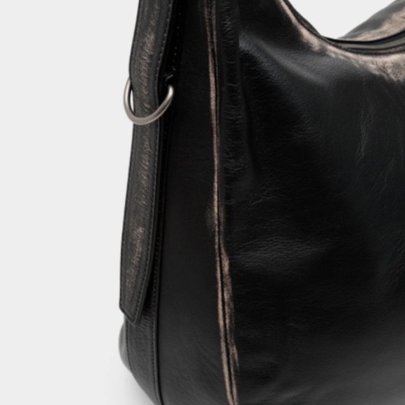 Juun.J Grunge Leather Maxi Tote Bag – Black - Picture 2 of 10